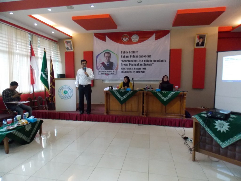 Fakultas Hukum adakan Diskusi Ilmiah Bersama LPSK RI 