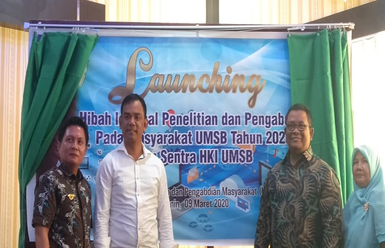 Rektor UMSB buka acara Launcing Hibah Internal Penelitian dan Pengabdian pada Masyarakat Tahun 2020 