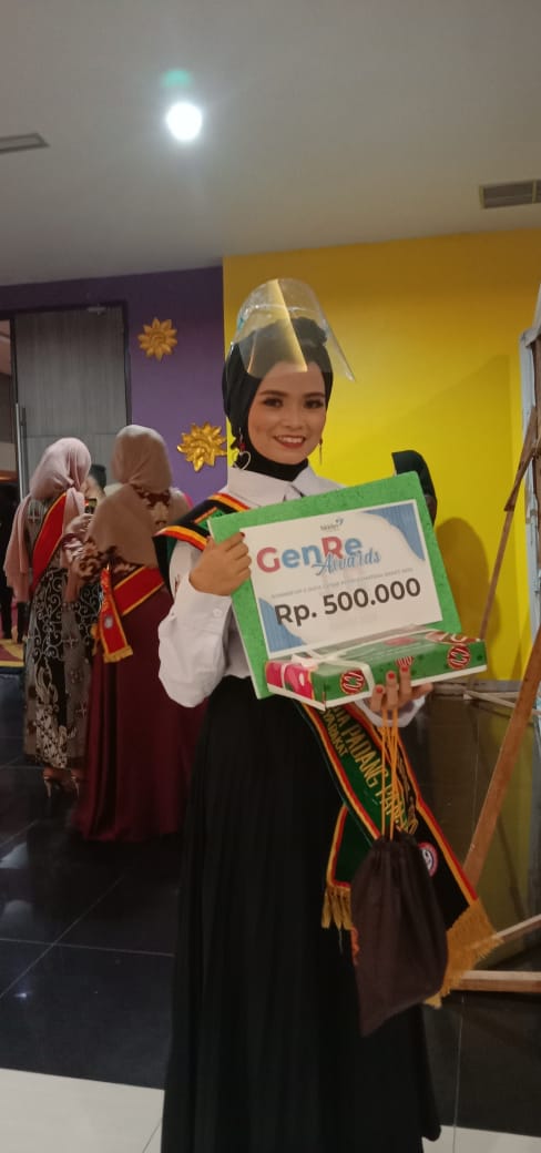 Mahasiswi FKIP UMSB kembali mengukir prestasi gemilang di ajang Anugerah Duta GenRe Sumbar tahun 2020