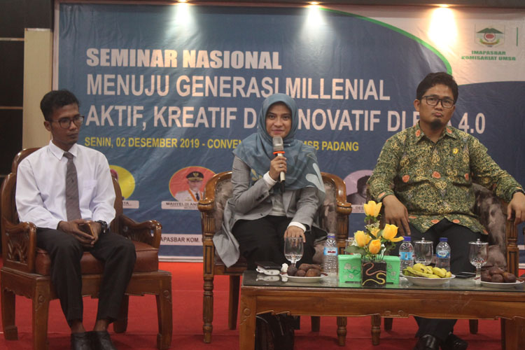 Himpunan Mahasiswa Pasaman Barat (HIMAPASBAR) UMSB sukses  mengadakan Seminar Nasional 