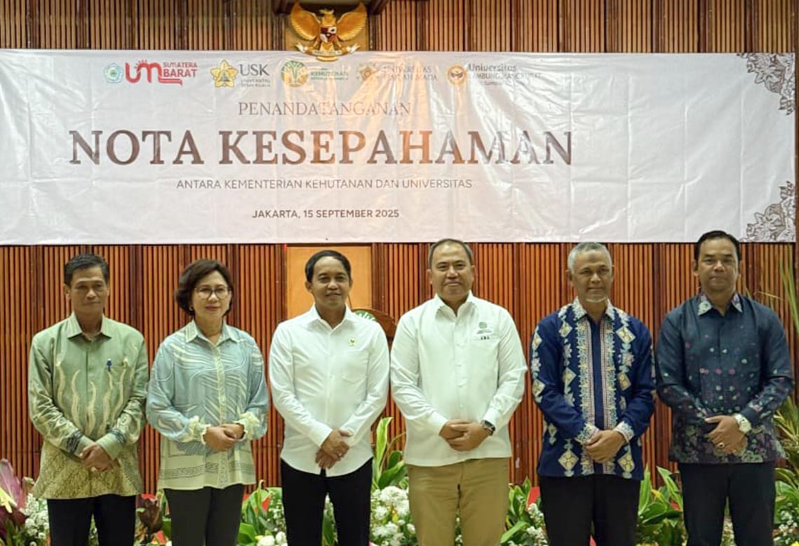 UM Sumatera Barat Tekan Nota Kesepahaman dengan Kementerian Kehutanan RI