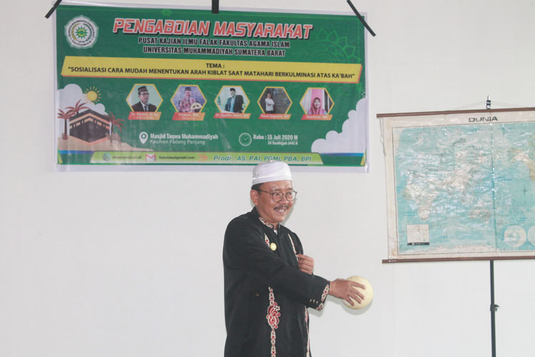 Sosialisasi Cara Mudah Menentukan Arah Kiblat saat Matahari Berkulminasi atas Ka’bah 