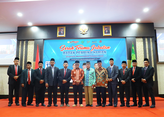Serah Terima BPH UM Sumbar Periode 2023-2027, Semua Optimis Majukan Kampus