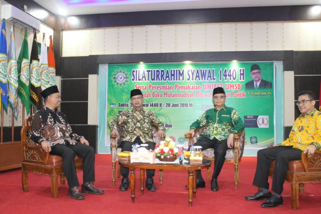 Silaturrahim Syawal 1440 H bersama Ketum PP Muhammadiyah sekaligus Bedah Buku dan Peresmian Unires UMSB
