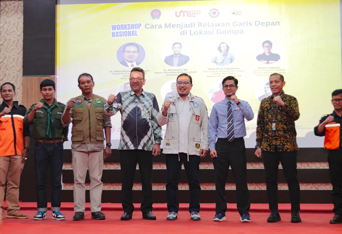Hadirkan Tokoh Hebat, Workshop Nasional UM Sumatera Barat Ciptakan Relawan Garis Depan di Lokasi Gempa