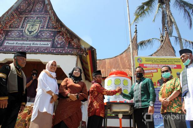 UMSB Bantu Tempat Cuci Tangan di Kampung Sarugo Koto Tinggi Lima Puluh Kota